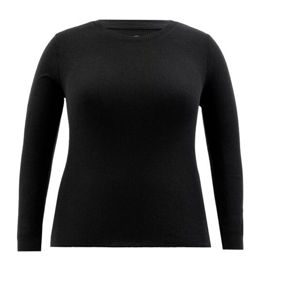 Black Fruit of the Loom Women's Eversoft Waffle Thermal Top Size XXXL - Picture 1 of 8